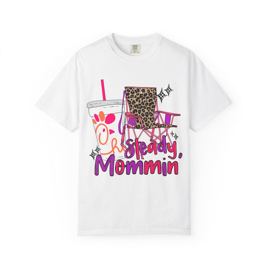 🪑 “Steady Mommin’” Tee – Leopard Chairs, Chick-fil-A & Chaos Served Cute ✨🍟