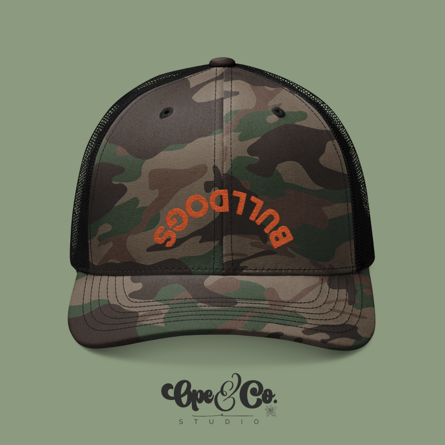 Heath Bulldogs Camo Snapback – Flip the Script Edition