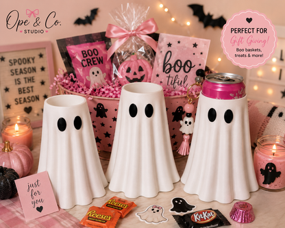 Spooky Sips 3D Printed Ghost Slim Can Holder