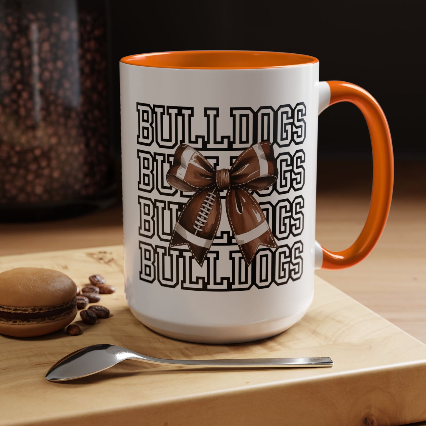 Bulldogs + Bows = Game Day Goals – Heath Spirit Mug