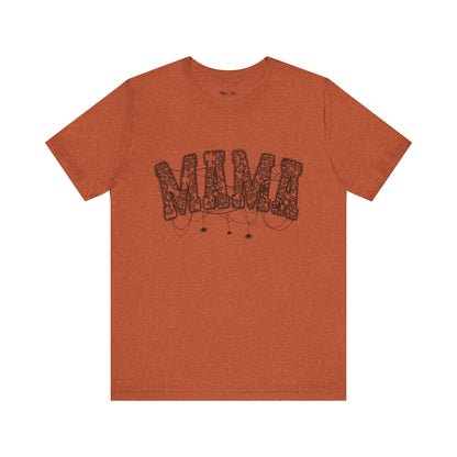 🕸️ Spooky Mama Lace Halloween Shirt – Fall Tee for Moms with Spider Details
