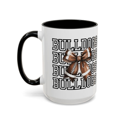 Bulldogs + Bows = Game Day Goals – Heath Spirit Mug