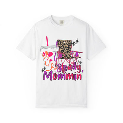 🪑 “Steady Mommin’” Tee – Leopard Chairs, Chick-fil-A & Chaos Served Cute ✨🍟