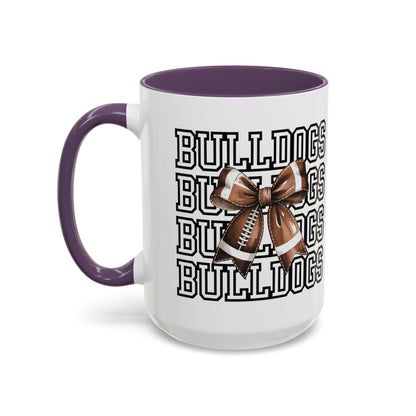 Bulldogs + Bows = Game Day Goals – Heath Spirit Mug