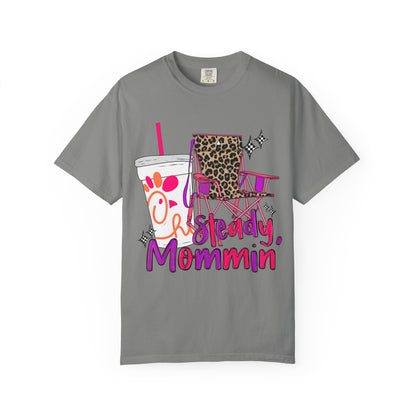 🪑 “Steady Mommin’” Tee – Leopard Chairs, Chick-fil-A & Chaos Served Cute ✨🍟