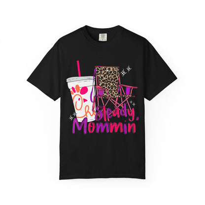 🪑 “Steady Mommin’” Tee – Leopard Chairs, Chick-fil-A & Chaos Served Cute ✨🍟