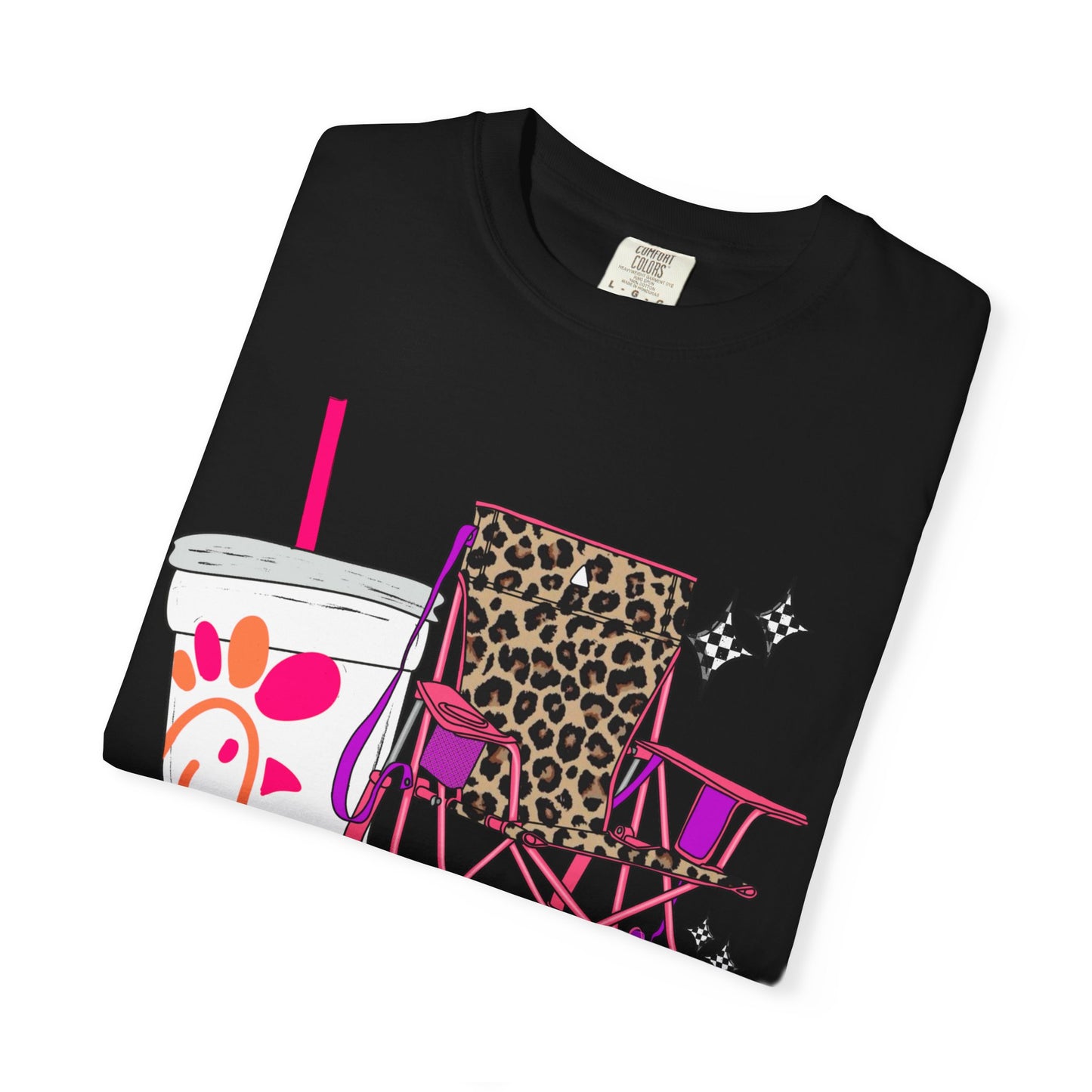 🪑 “Steady Mommin’” Tee – Leopard Chairs, Chick-fil-A & Chaos Served Cute ✨🍟