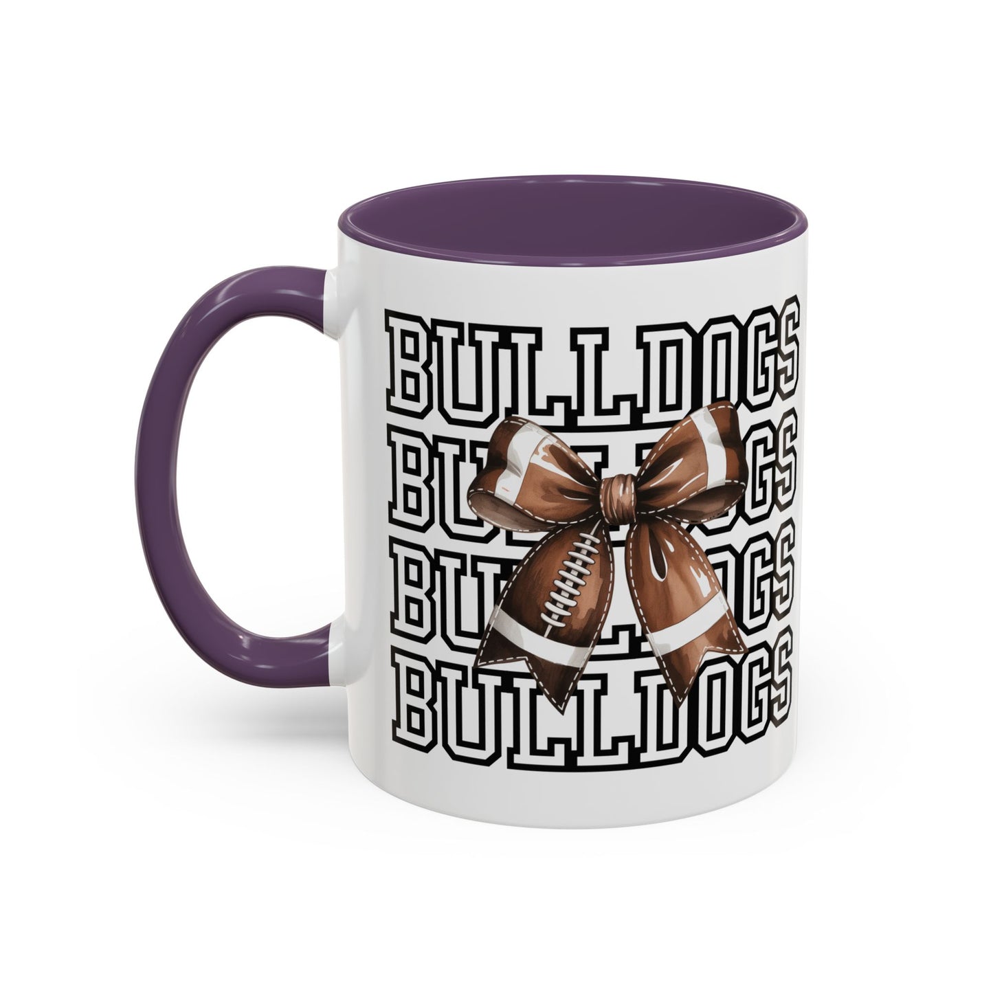 Bulldogs + Bows = Game Day Goals – Heath Spirit Mug