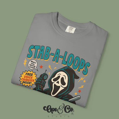 Stab-A-Loops Tee – Ghostface Cereal Shirt 🍽️🔪 A Scream You Can Spoon!