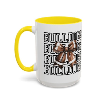 Bulldogs + Bows = Game Day Goals – Heath Spirit Mug
