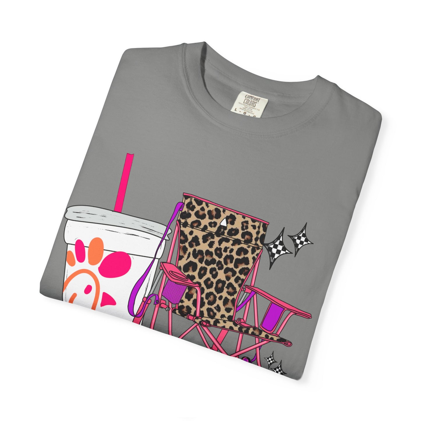 🪑 “Steady Mommin’” Tee – Leopard Chairs, Chick-fil-A & Chaos Served Cute ✨🍟