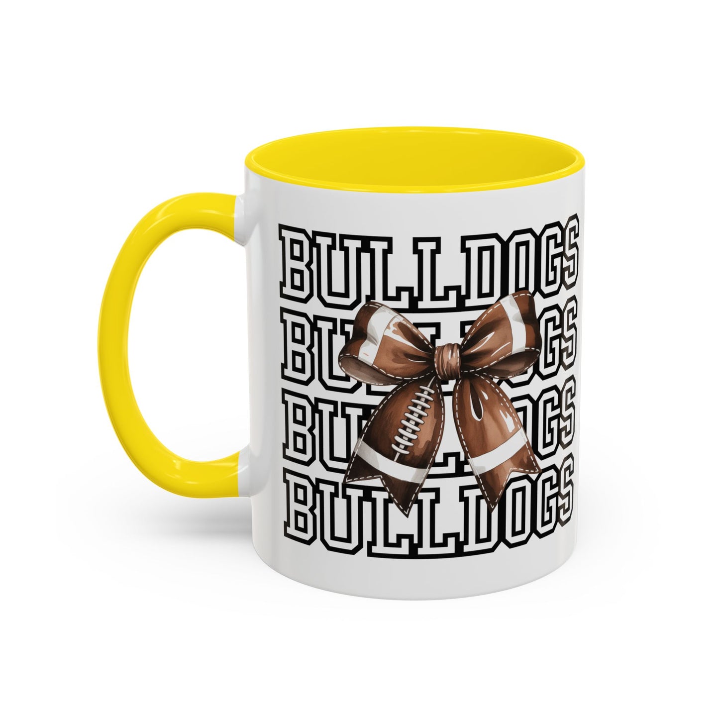 Bulldogs + Bows = Game Day Goals – Heath Spirit Mug