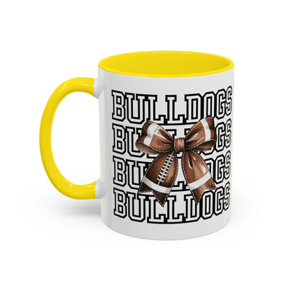 Bulldogs + Bows = Game Day Goals – Heath Spirit Mug