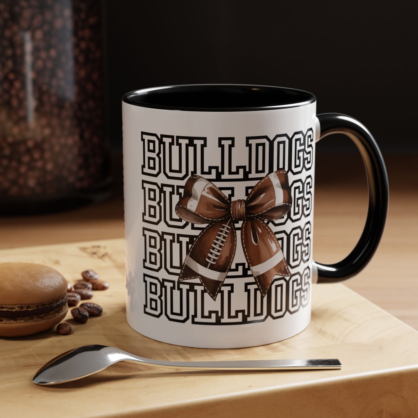 Bulldogs + Bows = Game Day Goals – Heath Spirit Mug
