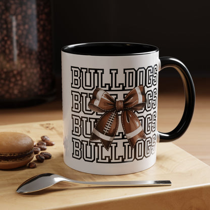 Bulldogs + Bows = Game Day Goals – Heath Spirit Mug