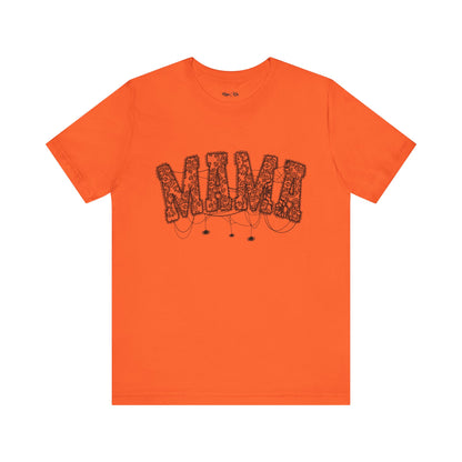 🕸️ Spooky Mama Lace Halloween Shirt – Fall Tee for Moms with Spider Details