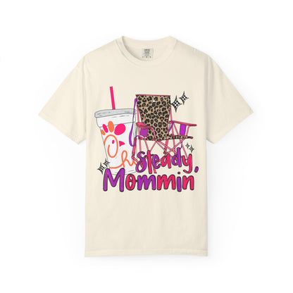 🪑 “Steady Mommin’” Tee – Leopard Chairs, Chick-fil-A & Chaos Served Cute ✨🍟