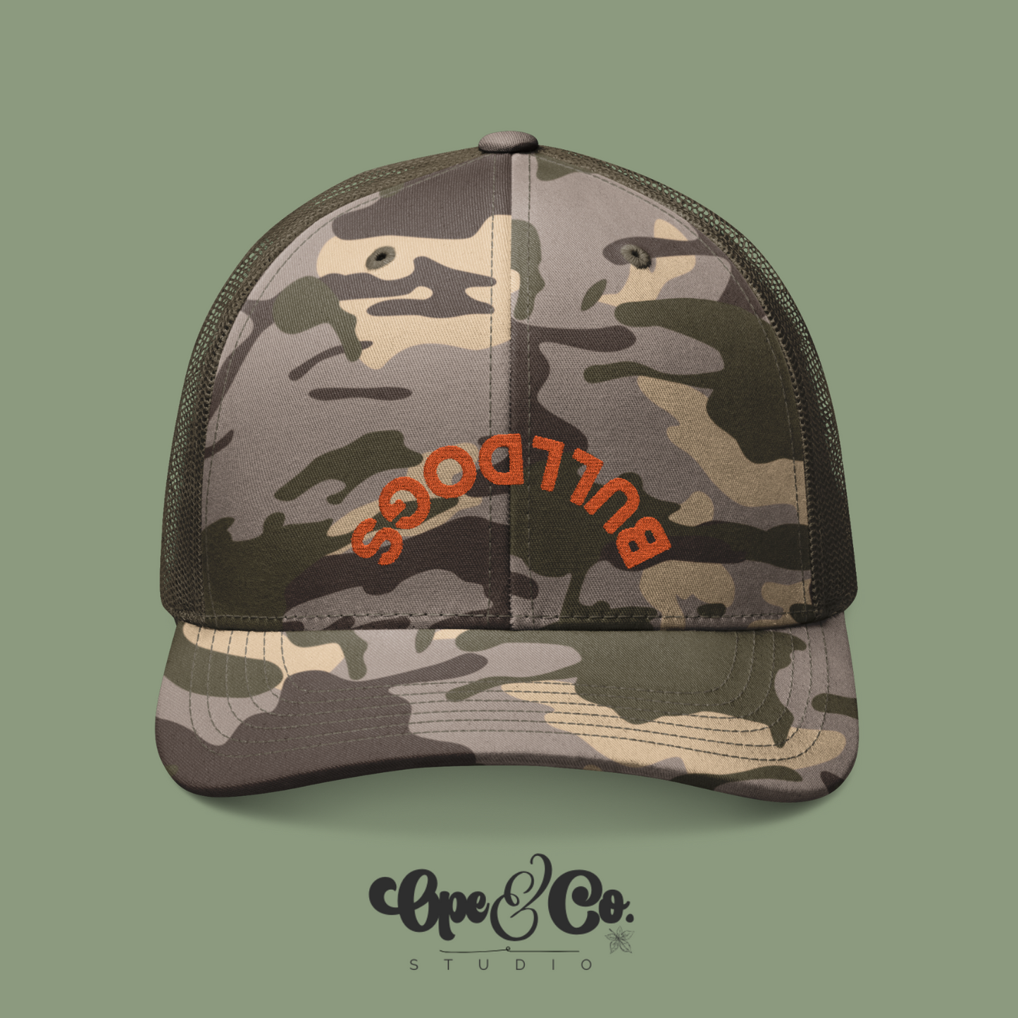 Heath Bulldogs Camo Snapback – Flip the Script Edition