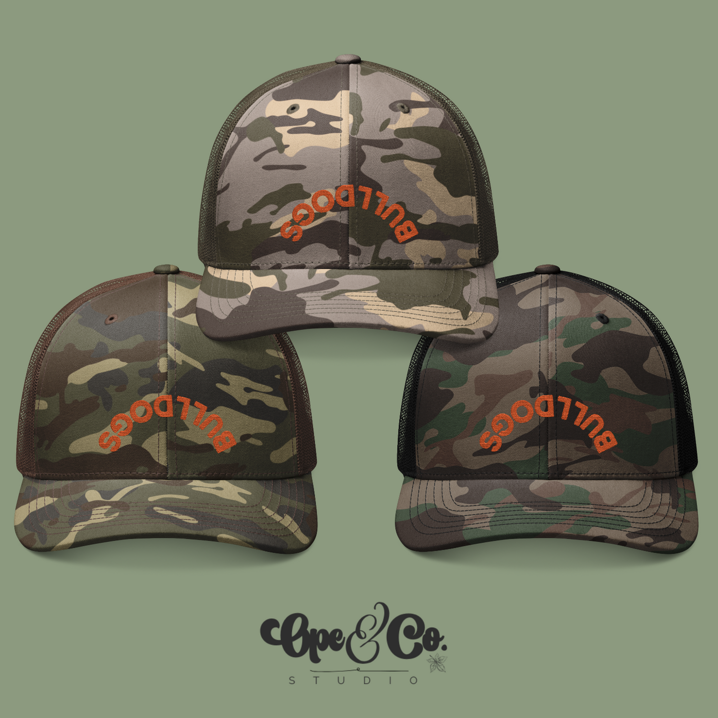 Heath Bulldogs Camo Snapback – Flip the Script Edition