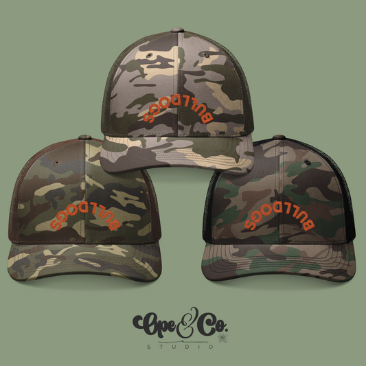 Heath Bulldogs Camo Snapback – Flip the Script Edition