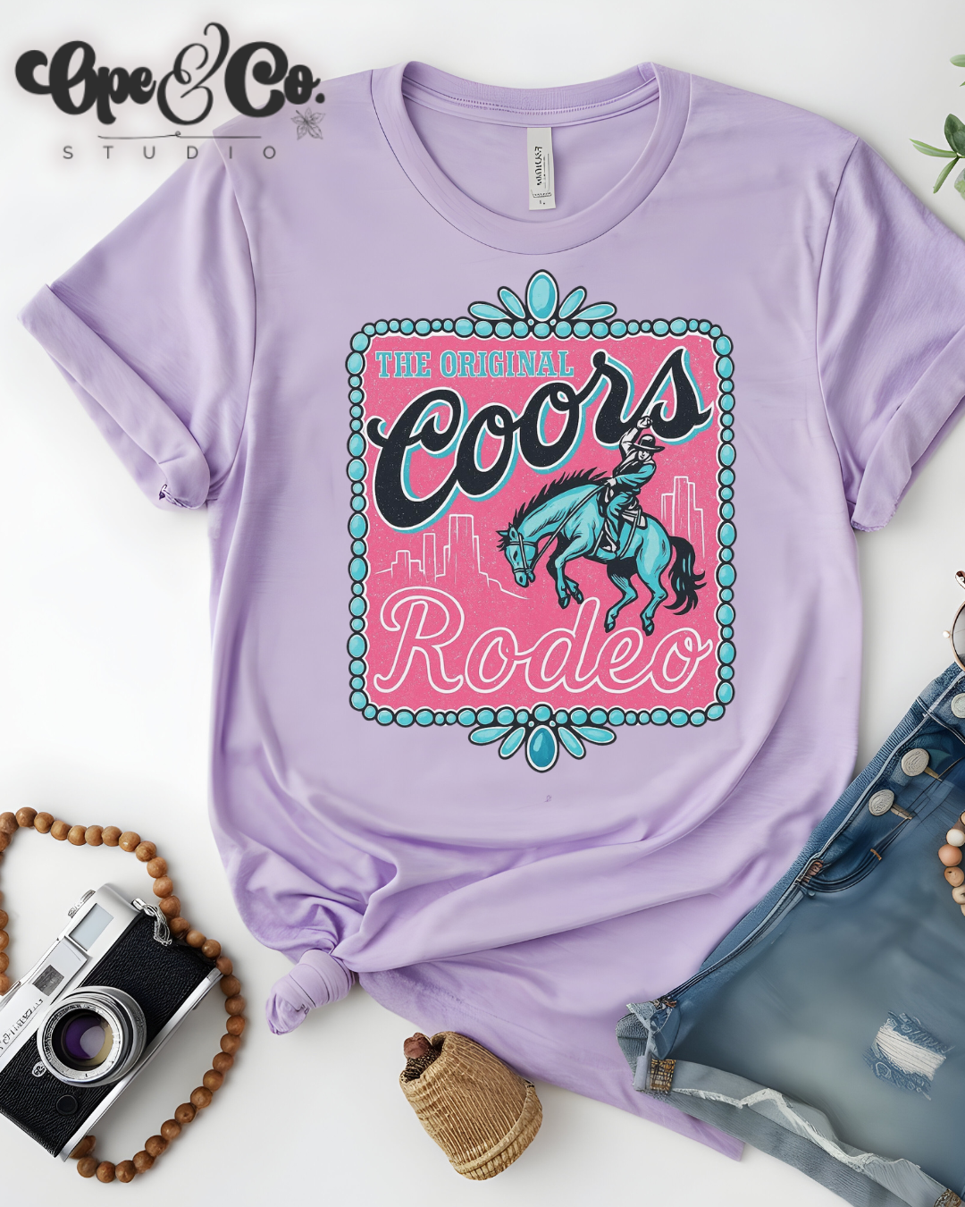 🤠 Coors Rodeo Graphic Tee – Retro Western Shirt for Cowgirls & Concert Queens 🎤🍻