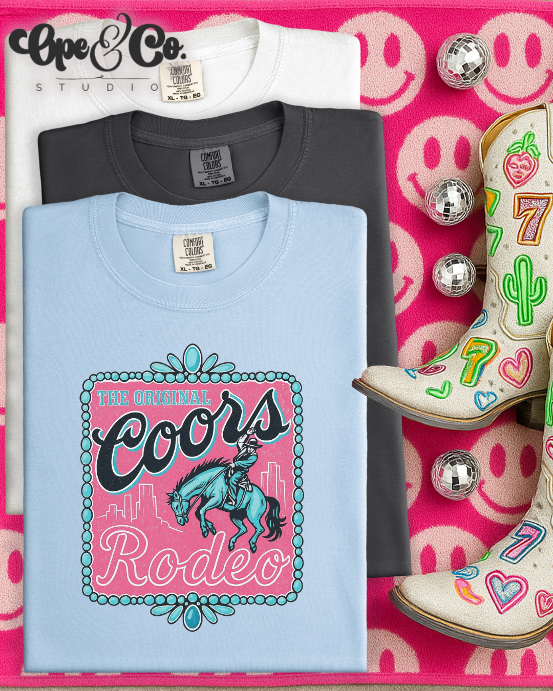🤠 Coors Rodeo Graphic Tee – Retro Western Shirt for Cowgirls & Concert Queens 🎤🍻