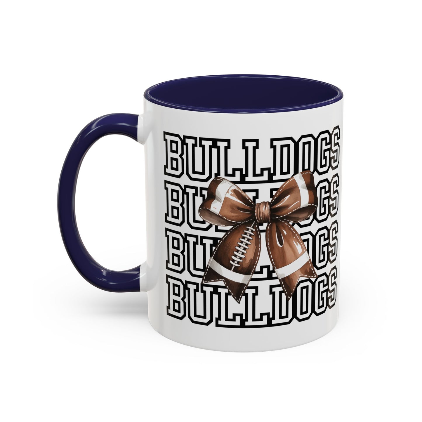 Bulldogs + Bows = Game Day Goals – Heath Spirit Mug