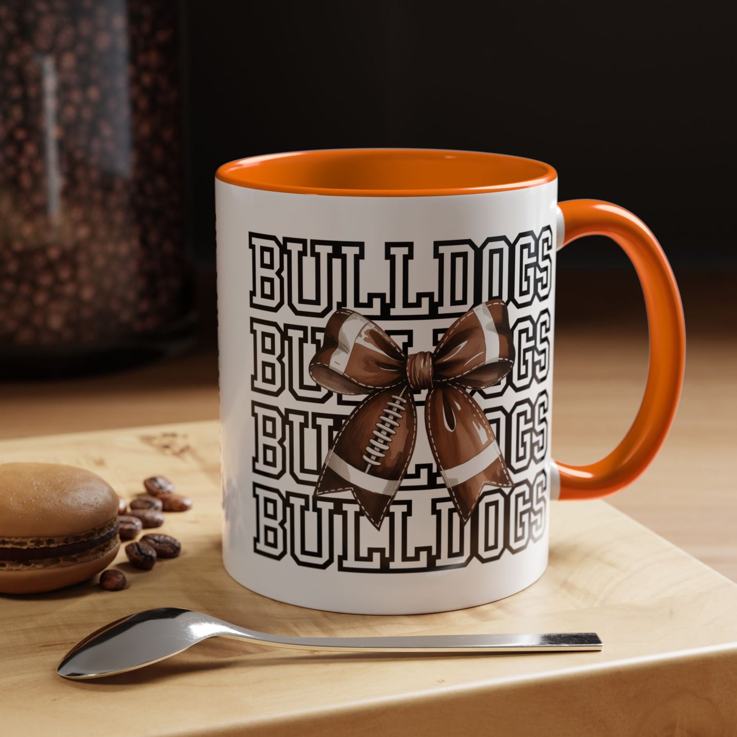 Bulldogs + Bows = Game Day Goals – Heath Spirit Mug