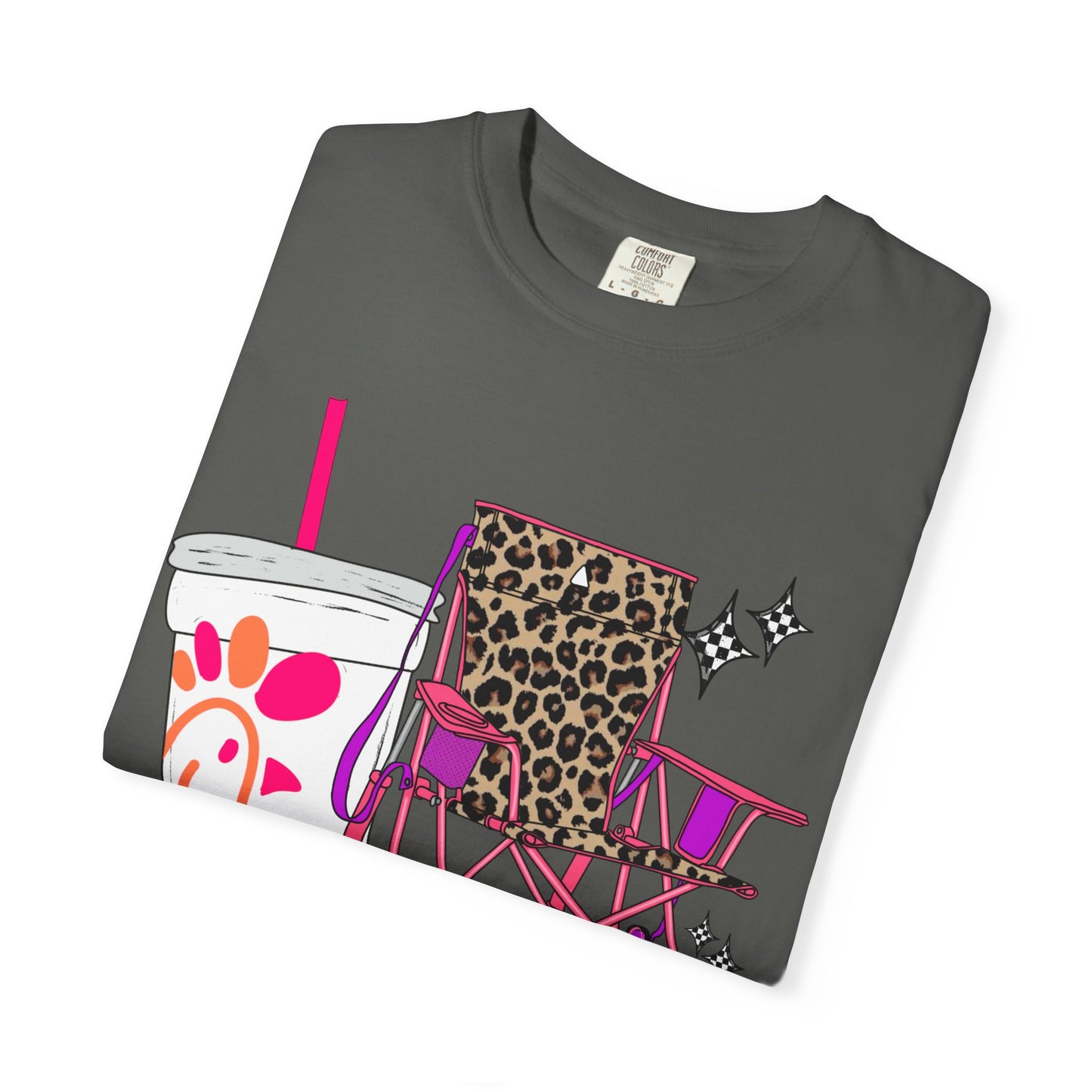 🪑 “Steady Mommin’” Tee – Leopard Chairs, Chick-fil-A & Chaos Served Cute ✨🍟