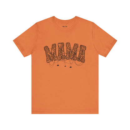 🕸️ Spooky Mama Lace Halloween Shirt – Fall Tee for Moms with Spider Details