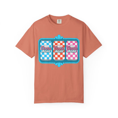 🍻 Coors Light Retro Tee – Checkerboard Can Design for Party Girls & Chill Queens 🎉
