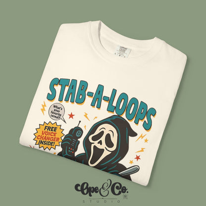 Stab-A-Loops Tee – Ghostface Cereal Shirt 🍽️🔪 A Scream You Can Spoon!
