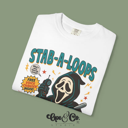Stab-A-Loops Tee – Ghostface Cereal Shirt 🍽️🔪 A Scream You Can Spoon!