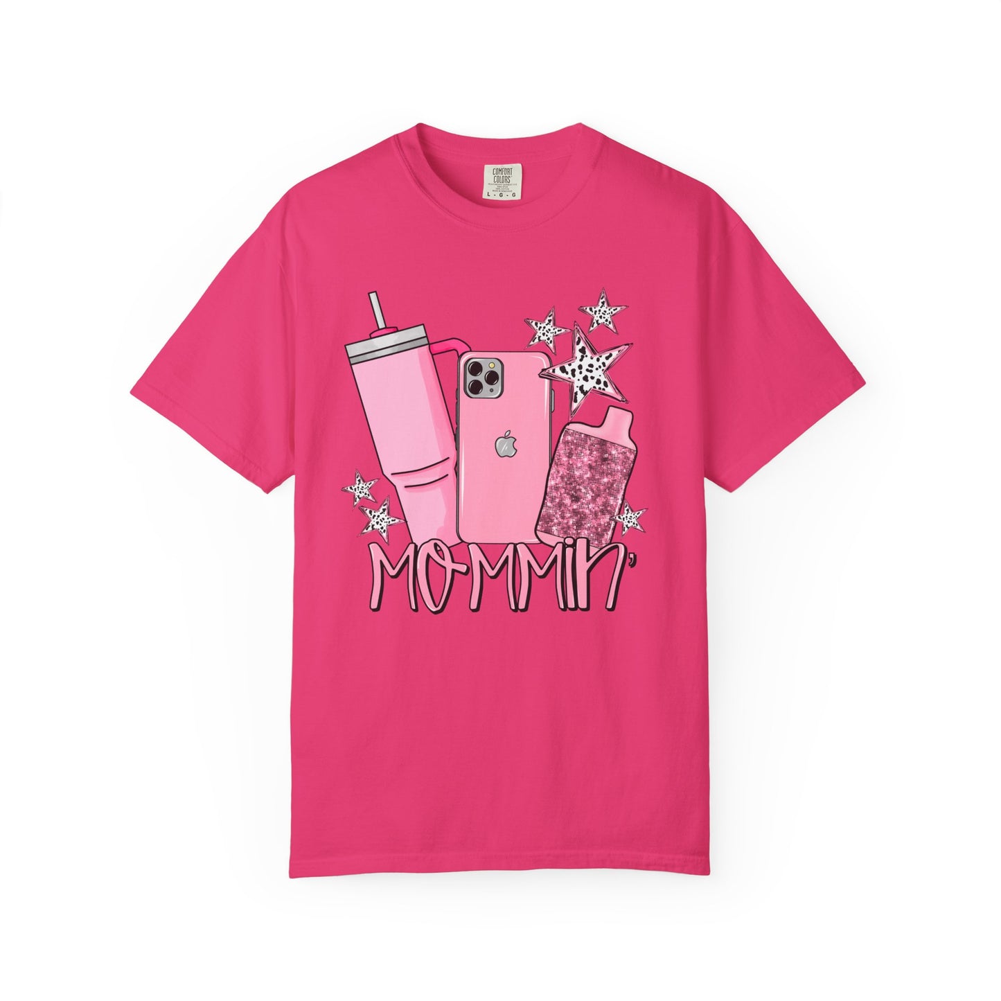 💖 “Mommin’ Ain’t Easy” Tee – Stanley in Hand, iPhone on Lock, and Vibes Only 💋