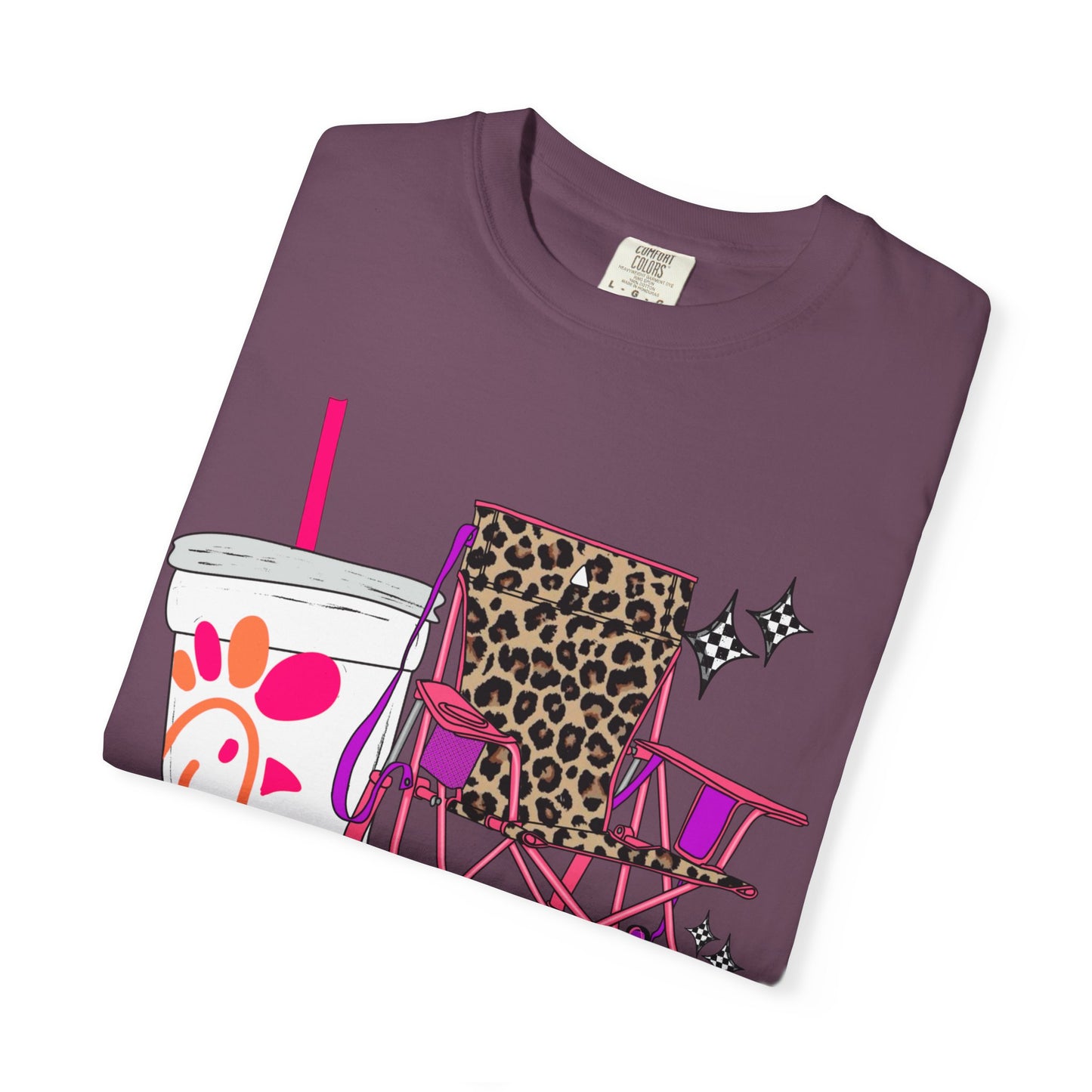 🪑 “Steady Mommin’” Tee – Leopard Chairs, Chick-fil-A & Chaos Served Cute ✨🍟