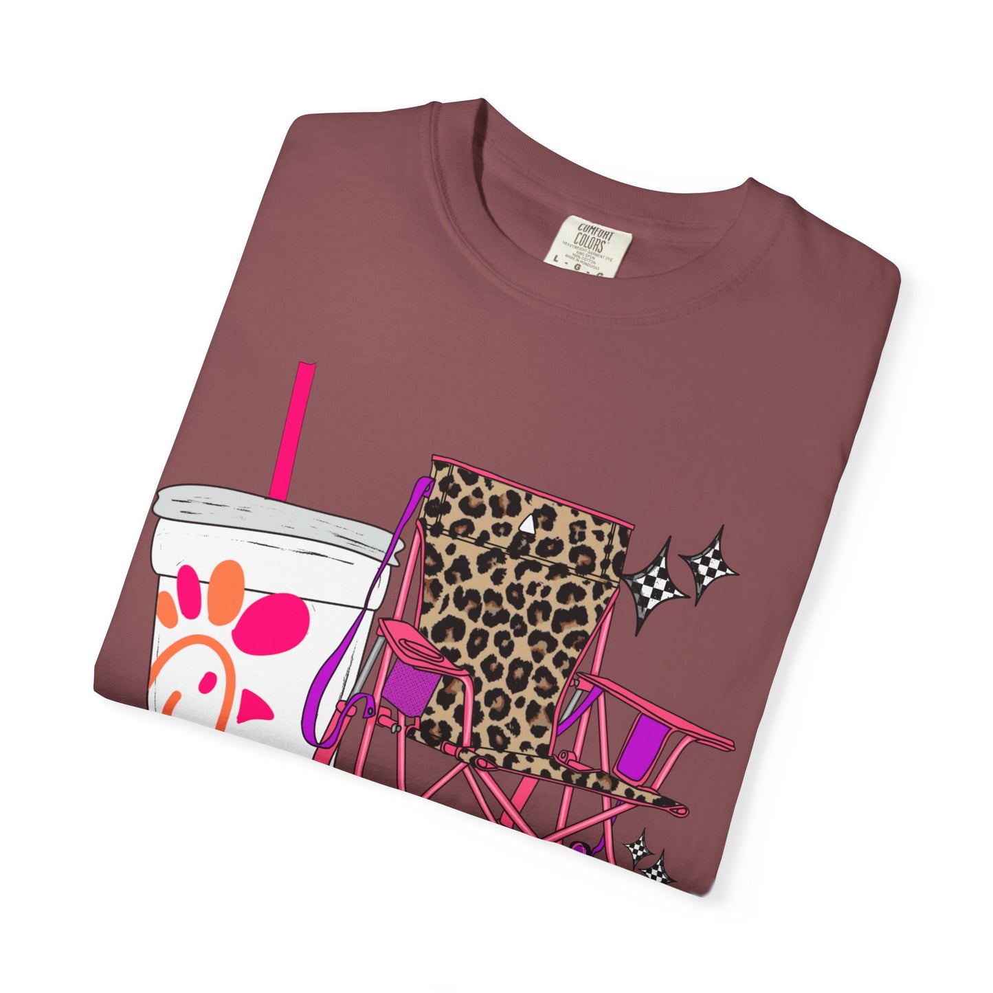 🪑 “Steady Mommin’” Tee – Leopard Chairs, Chick-fil-A & Chaos Served Cute ✨🍟