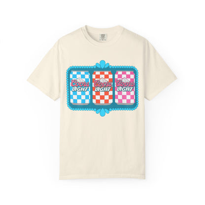 🍻 Coors Light Retro Tee – Checkerboard Can Design for Party Girls & Chill Queens 🎉
