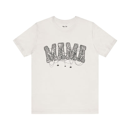 🕸️ Spooky Mama Lace Halloween Shirt – Fall Tee for Moms with Spider Details