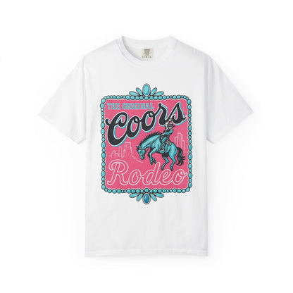 🤠 Coors Rodeo Graphic Tee – Retro Western Shirt for Cowgirls & Concert Queens 🎤🍻