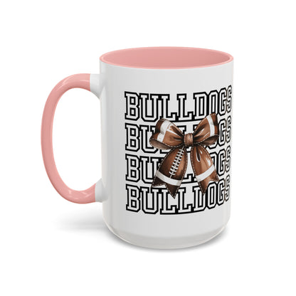 Bulldogs + Bows = Game Day Goals – Heath Spirit Mug