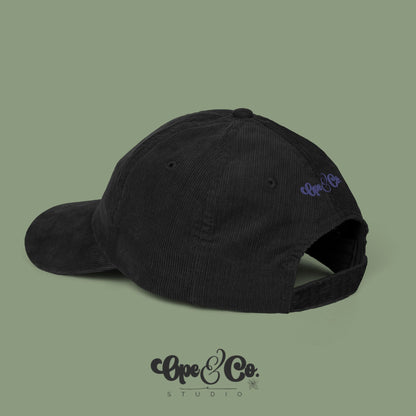 Smothered, Covered & Obsessed – Jo Bros Corduroy Embroidered Hat