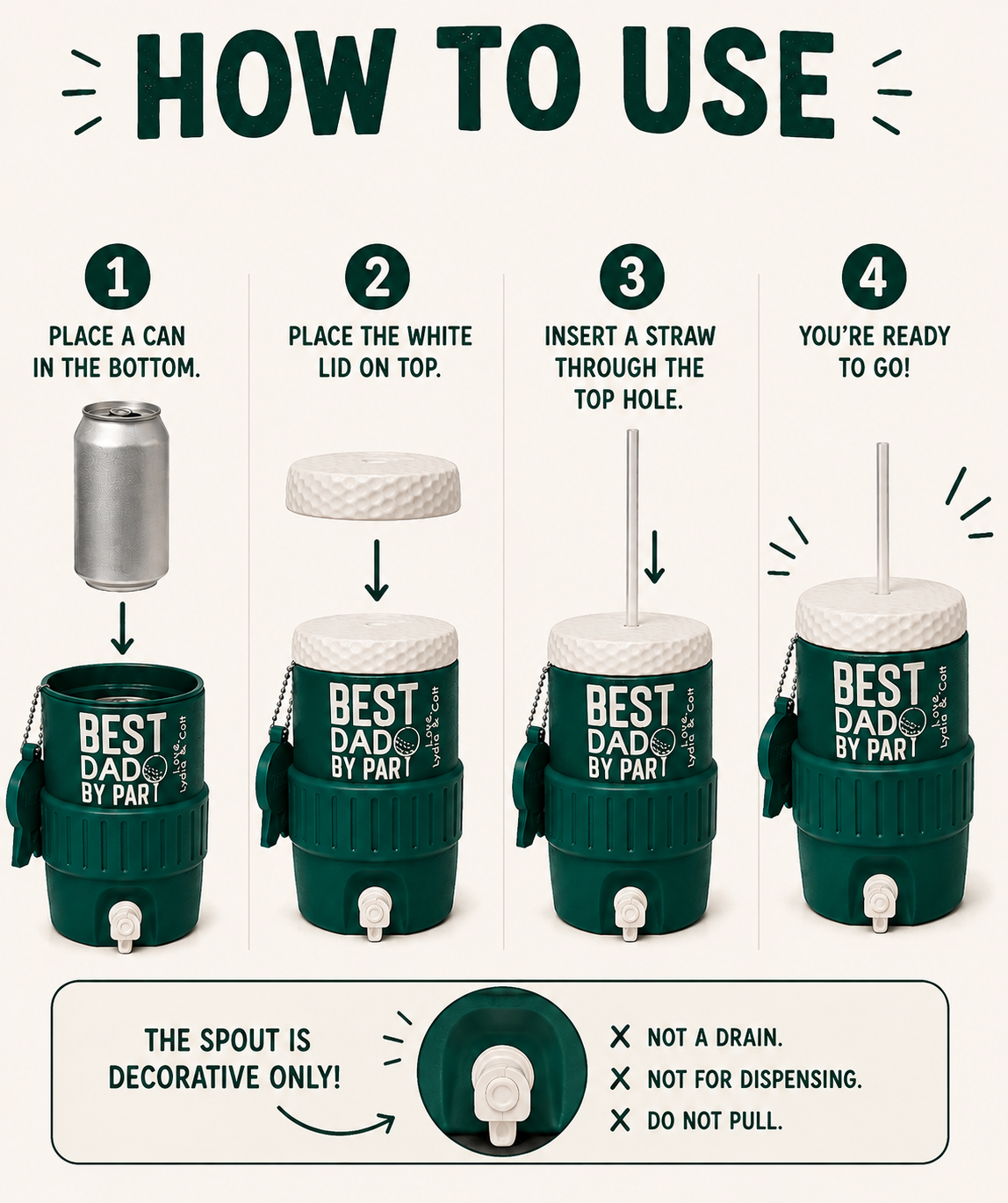 Golf Can Cooler - Father's Day Special