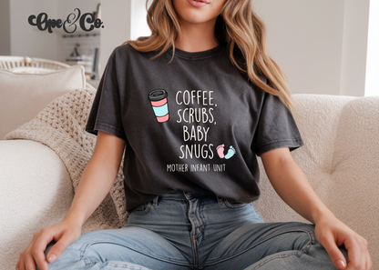 Coffee, Scrubs, Baby Snugs