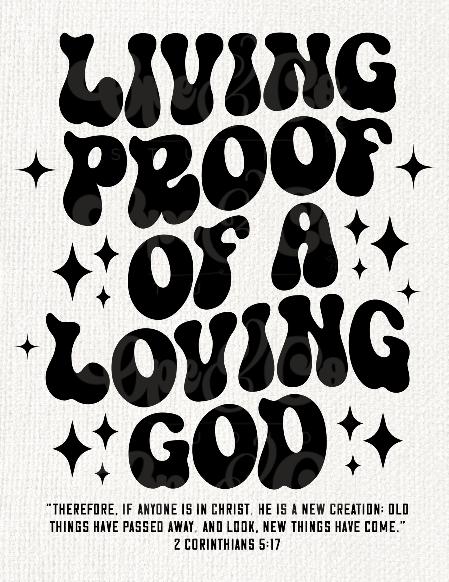 Living Proof of a Loving God Christian Graphic Tee | Faith Quote T-Shirt - Comfort Colors (Copy)