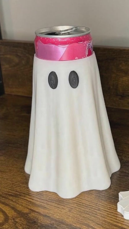 Spooky Sips 3D Printed Ghost Slim Can Holder